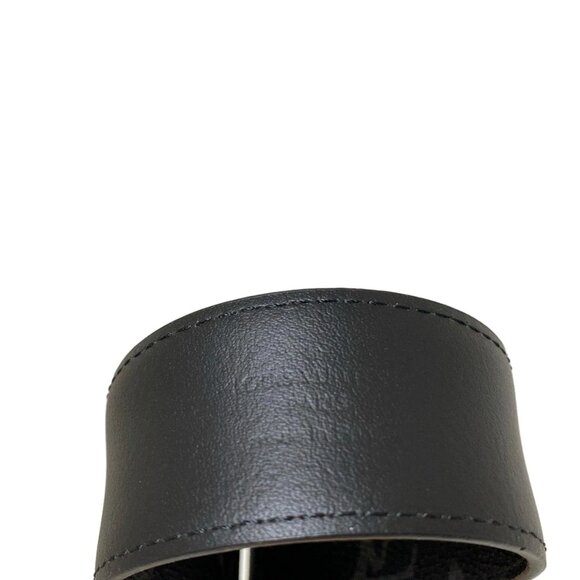 Authentic LOUIS VUITTON Black Monogram Eclipse Belt br438-122525 - Picture 5 of 7